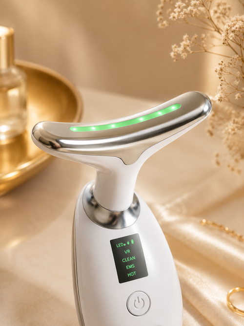 Appareil de Massage Visage & Cou LED – Raffermissant et sculptant