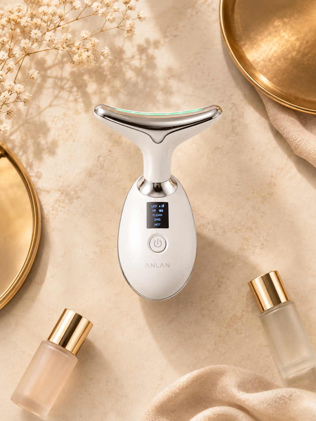 Appareil de Massage Visage & Cou LED – Raffermissant et sculptant