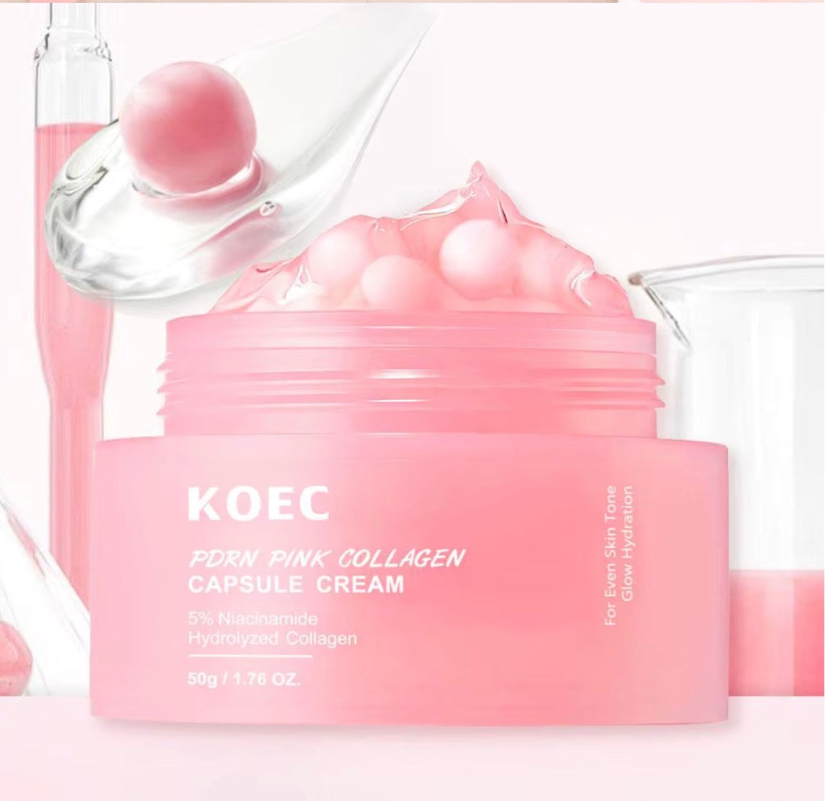 Crème capsule hydratante au collagène - Hydratation intense